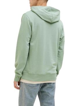 Felpa Jack and Jones Palm verde per uomo