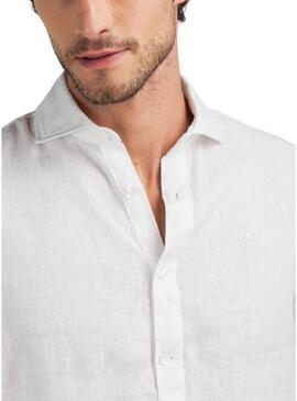 Camicia El Ganso in lino bianco per uomo