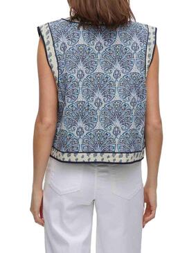 Gilet Vila Delphine blu per donna.