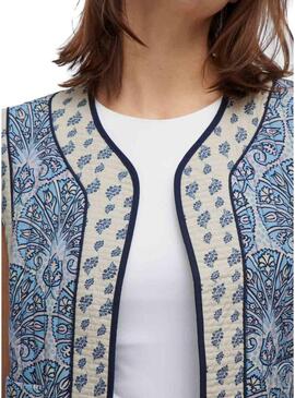 Gilet Vila Delphine blu per donna.