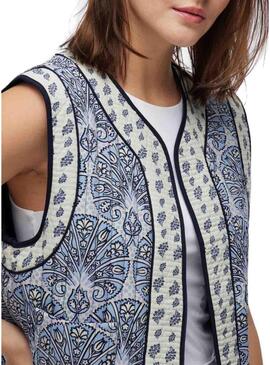 Gilet Vila Delphine blu per donna.