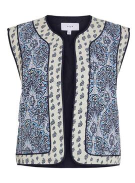 Gilet Vila Delphine blu per donna.