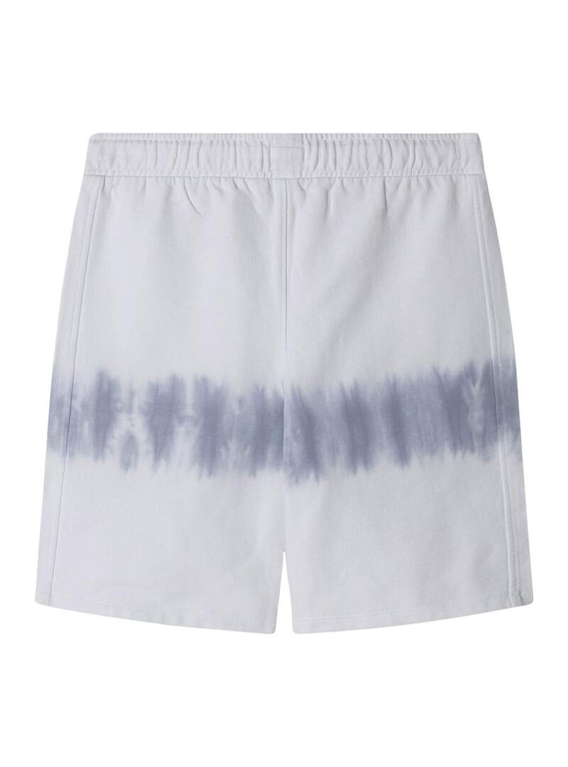 Bermudas Pepe Jeans Fabius blu e bianche per bambino