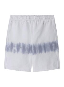 Bermudas Pepe Jeans Fabius blu e bianche per bambino