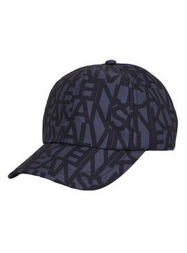 Cappello Calvin Klein Monologo blu scuro per bambina