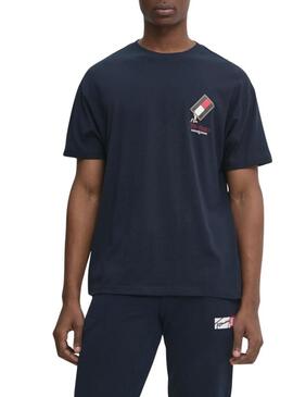 Maglietta Tommy Jeans Novelty blu navy per uomo