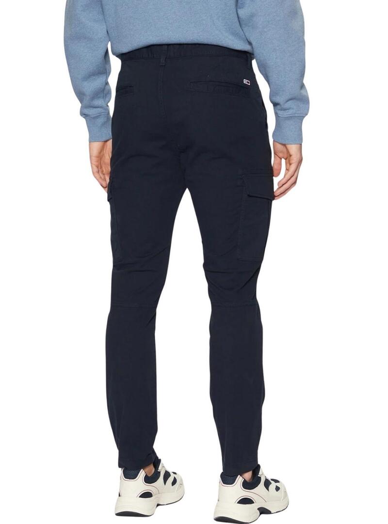 Pantaloni Tommy Jeans Austin blu marino per uomo