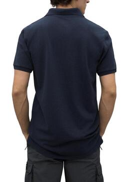 Polo Ecoalf Ted blu navy per uomo