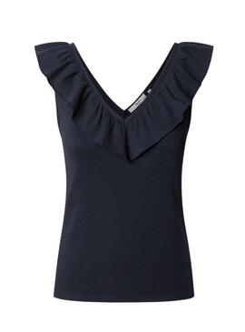 Top Pepe Jeans Millie blu scuro per donna