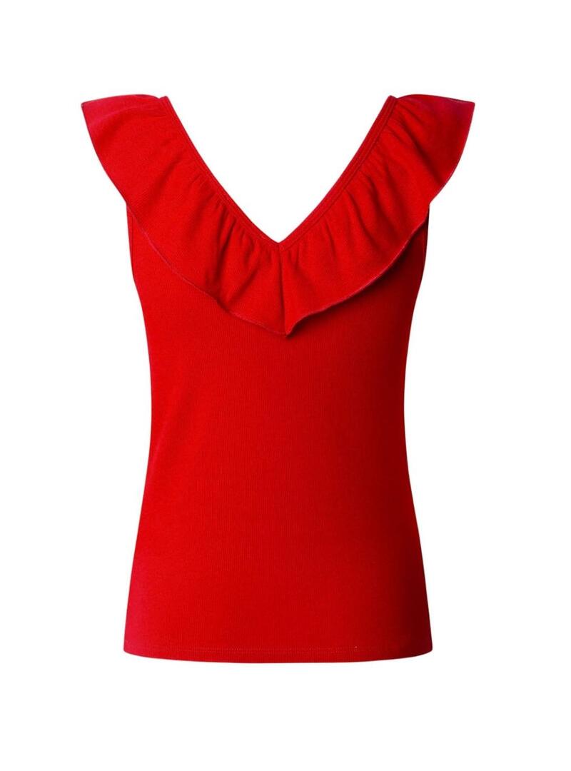 Top Pepe Jeans Millie rosso per donna