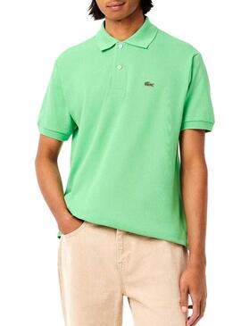 Polo Lacoste Piqué L.12.12 verde per uomo