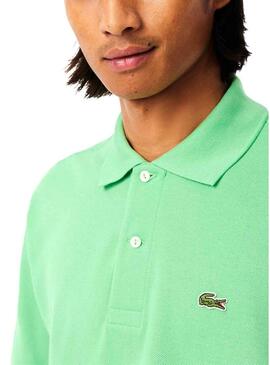 Polo Lacoste Piqué L.12.12 verde per uomo