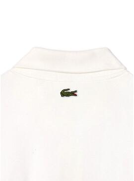 Polo Lacoste L.12.12 logo stampato bianco per uomo e donna