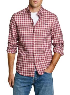 Camicia Pepe Jeans Alfred rossa per uomo