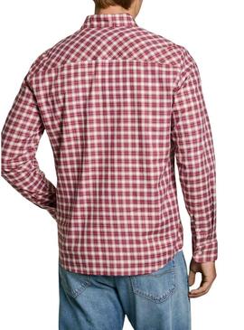 Camicia Pepe Jeans Alfred rossa per uomo