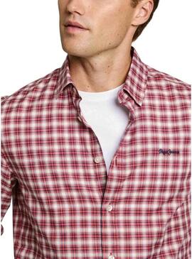 Camicia Pepe Jeans Alfred rossa per uomo