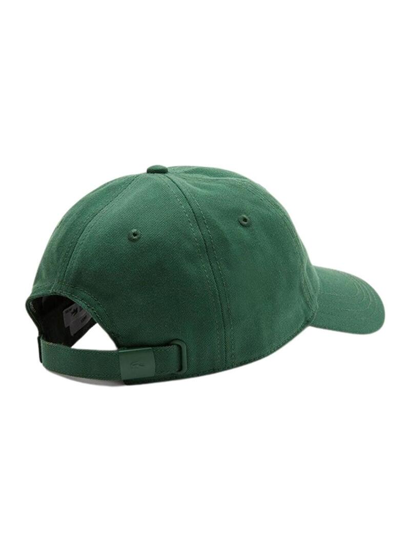 Cappello Lacoste Sarga Verde per Uomo e Donna