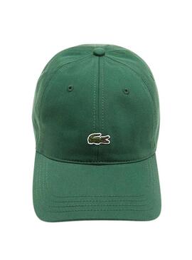 Cappello Lacoste Sarga Verde per Uomo e Donna