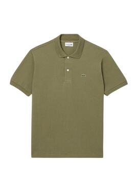 Polo Lacoste Piqué L.12.12 per uomo verde kaki