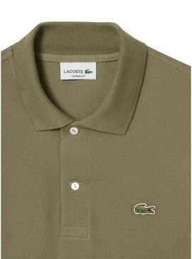 Polo Lacoste Piqué L.12.12 per uomo verde kaki