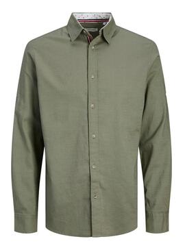 Camicia Jack and Jones Pierre verde per uomo