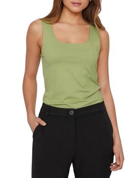 Top Vila Kenza verde per donna