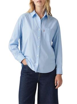 Camicia Levi's Harlie Boyfriend blu per donna