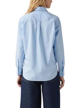 Camicia Levi's Harlie Boyfriend blu per donna