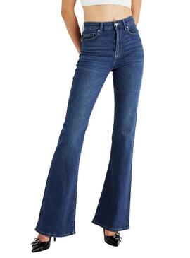 Pantaloni di jeans blu Henni per donna