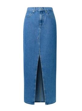 Gonna Pepe Jeans Maxi blu per donna