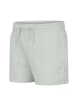 Shorts Jordan Brooklyn Essential verde per ragazze.