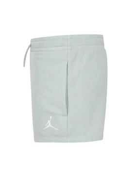 Shorts Jordan Brooklyn Essential verde per ragazze.