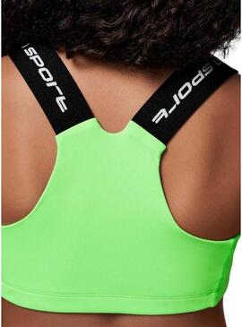 Top Jordan Bra Indy Dri-FIT verde per ragazze