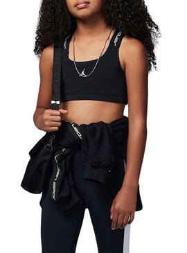 Top Jordan Bra Indy Dri-FIT nero per ragazze