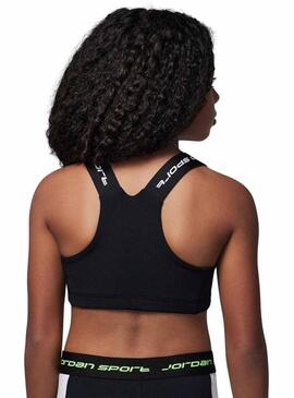 Top Jordan Bra Indy Dri-FIT nero per ragazze