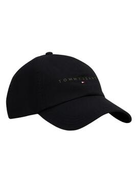 Cappellino Tommy Jeans Linear nero per uomo e donna