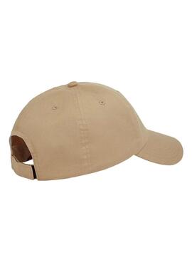 Cappello Tommy Jeans Linear beige per uomo e donna