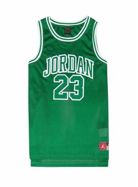 Maglietta Jordan Michael Jordan 23 verde per bambino e bambina