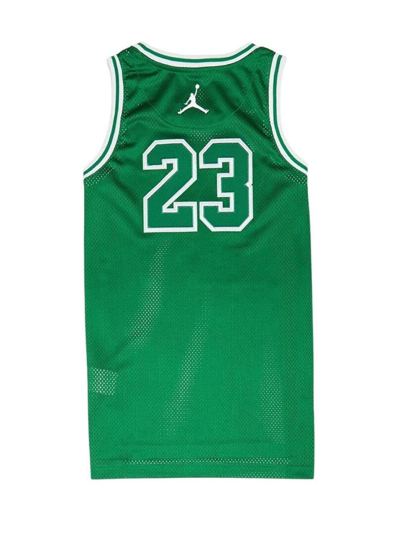 Maglietta Jordan Michael Jordan 23 verde per bambino e bambina