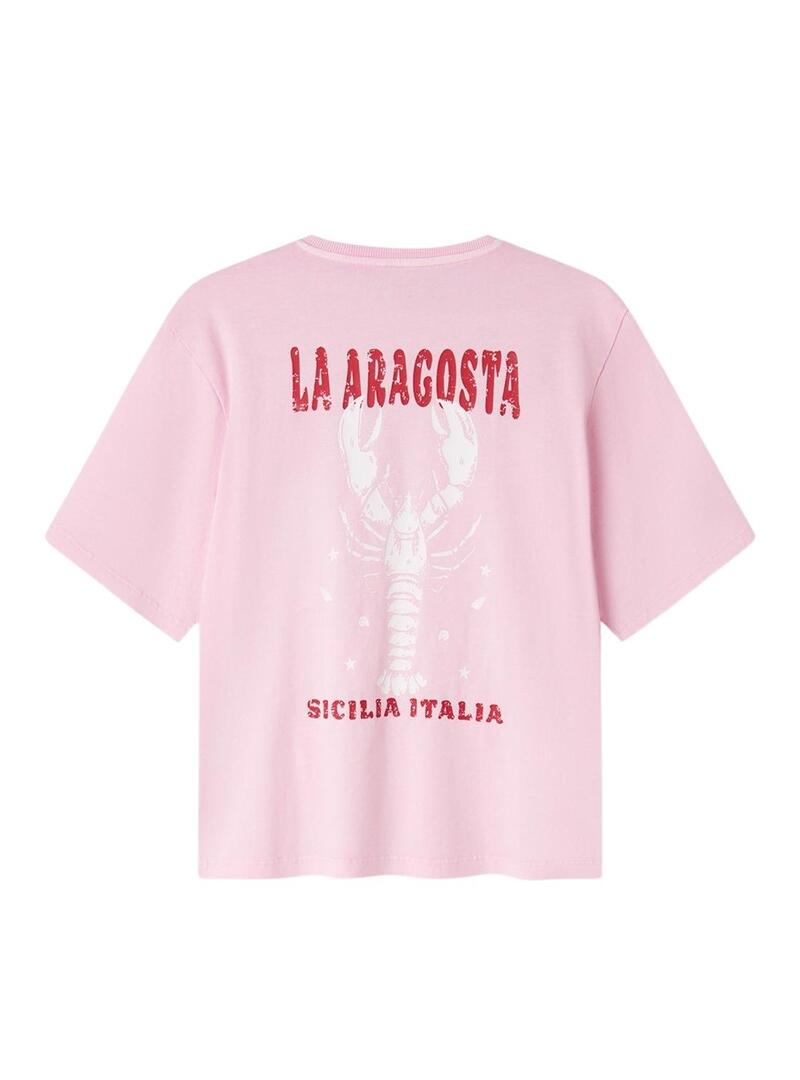 Maglietta Name It Fagma rosa per ragazze