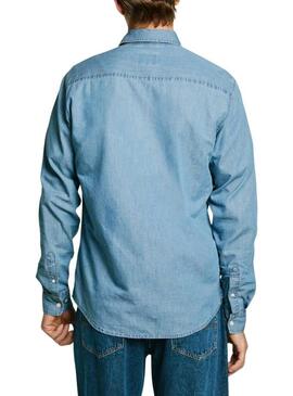 Camicia Pepe Jeans Classic Denim blu per uomo