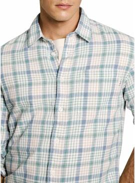 Camicia Pepe Jeans Aitor blu per uomo