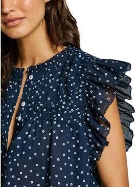 Blusa Pepe Jeans Dialla blu scuro per donna