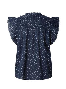 Blusa Pepe Jeans Dialla blu scuro per donna