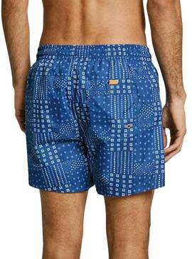 Costume da bagno Pepe Jeans Patchwork blu per uomo