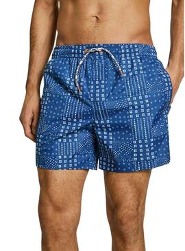 Costume da bagno Pepe Jeans Patchwork blu per uomo