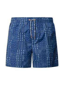 Costume da bagno Pepe Jeans Patchwork blu per uomo