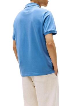 Polo Tommy Jeans Basic blu per uomo