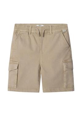 Bermuda Pepe Jeans Gymdigo beige per bambino