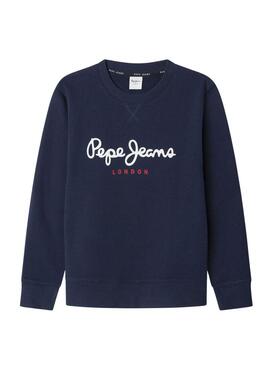 Felpa Pepe Jeans Art blu navy per bambino